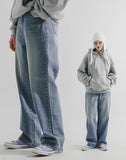 Guide washing denim pants