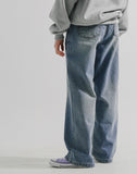 Guide washing denim pants
