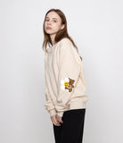 [UNISEX] Elbow Flower Bear Smile Sweatshirt