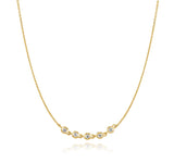 Essence 14K mele cluster necklace