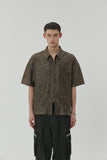 CREASE CRACK HALF ZIPPER SHIRTS