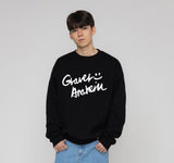 [UNISEX] Drawing Logo Smile Sweatshirt