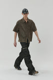 CREASE CRACK HALF ZIPPER SHIRTS