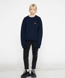 heartboard embroidery white clip sweatshirt