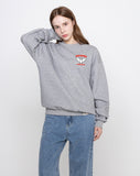 Small White Duck Wing Smile Sweatshirt