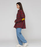 Elbow Dot Smile Overfit Check Shirt