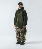 [AG] Rib Camo Belt Balloon Pants