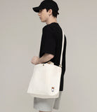 【MOGU MOGU X GRAVER】MOGU MOGU Bear Embroidery 2Way Eco Bag