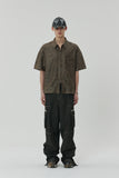 CREASE CRACK HALF ZIPPER SHIRTS