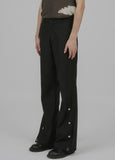 E86 Flare Layered Stud Pants