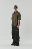 CREASE CRACK HALF ZIPPER SHIRTS