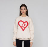 [UNISEX] Big Heart Smile Spray Sweatshirt