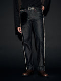 SELVAGE FRAY RED STITCH DENIM PANTS