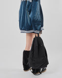 Casual rustling nylon backpack