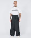 23SS One Tuck Oversized Stripe Trousers