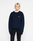 heartboard embroidery white clip sweatshirt