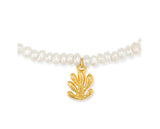 Colombed'Or Silver pearl chain anklet