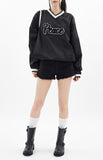 Peace nylon string sweat shirt