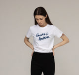 Drawing Logo Smile Slim Short Sleeve Tee