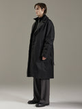 TURTLE NECK BELTED LONG DOWN COAT