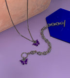 PURPLERIN BUTTERFLY NECKLACE