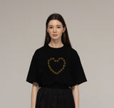 Heart Drawing Smile Short Sleeve Tee