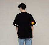 Elbow Match Flame Smile Short Sleeve Tee