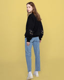 Elbow Smile Drawing Beads Sweatshirt