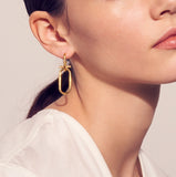 Noailles silver link earring MIX