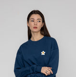 【GRAVER X Oneul wine】Wine Flower White Clip Sweatshirt