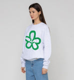 [UNISEX] Big Flower Smile Spray Sweatshirt