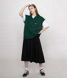 Baseball Black Logo Embroidery Knit Vest