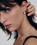 Noailles 14K Freshwater Pearl Chain Earrings 10mm