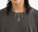 5P vintage snake necklace