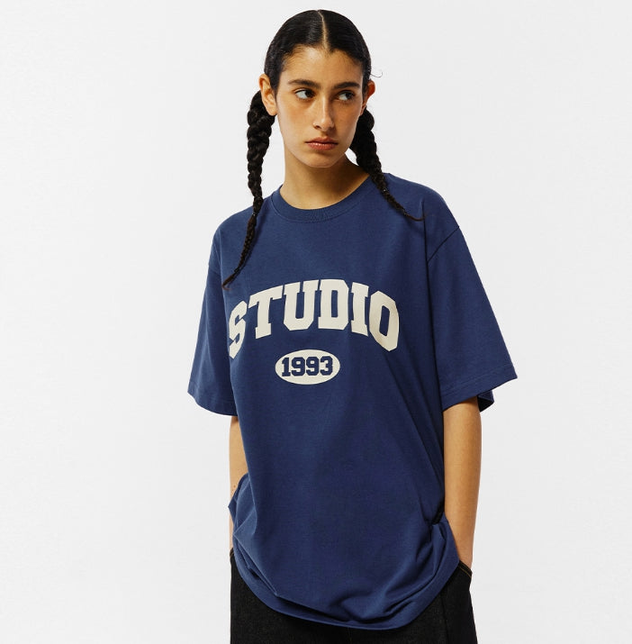 Tシャツ・カットソー 1993studio Studio Arch Logo T-Shirt_Black 1993studio(1993スタジオ) - studio arch logo T-shirt – einz.jp