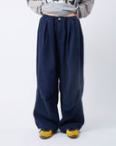 Bio cotton dart balloon wide pants