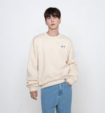 Double Smile Embroidery Logo Sweatshirt