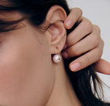 Noailles 14K Freshwater Pearl Chain Earrings 10mm