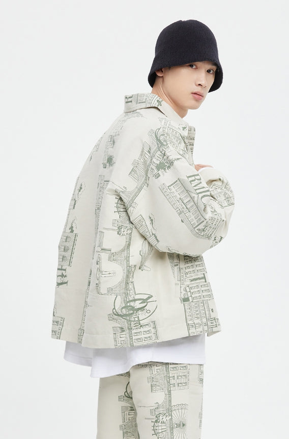 ◇ROMANTIC CROWN◇ STREET JACQUARD JACKET (2色) unisex ◇ROMANTIC CROWN◇ STREET JACQUARD JACKET (2色) unisex