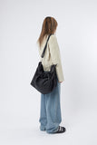 Hand strap big nylon cross bag