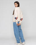 Elbow Stars and Stripes Smile Heart Sweatshirt