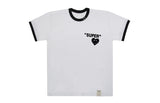 SUPER Heart Smile Ringer Short Sleeve Tee