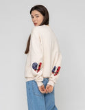 Elbow Stars and Stripes Smile Heart Sweatshirt