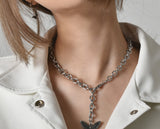 Drop Black Butterfly Choker Necklace