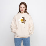 Big Flower Bear Smile Hoodie