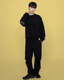 Elbow Smile Drawing Beads Sweatshirt