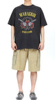WASHED RIP STOP CARGO SHORT