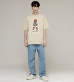 Tennis Dog Striper Short Sleeve Tee