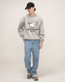 [UNISEX] White Duck Smile Sweatshirt