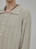 E73 Wrap Boucle Crop Collar Cardigan